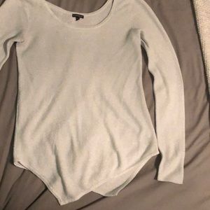 Express Asymmetrical Silver sweater